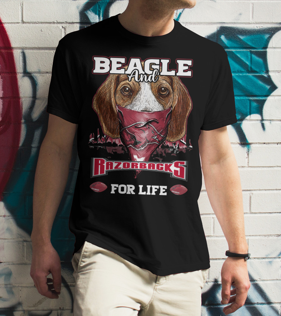 Beagle And Razorbacks For Life T-Shirt