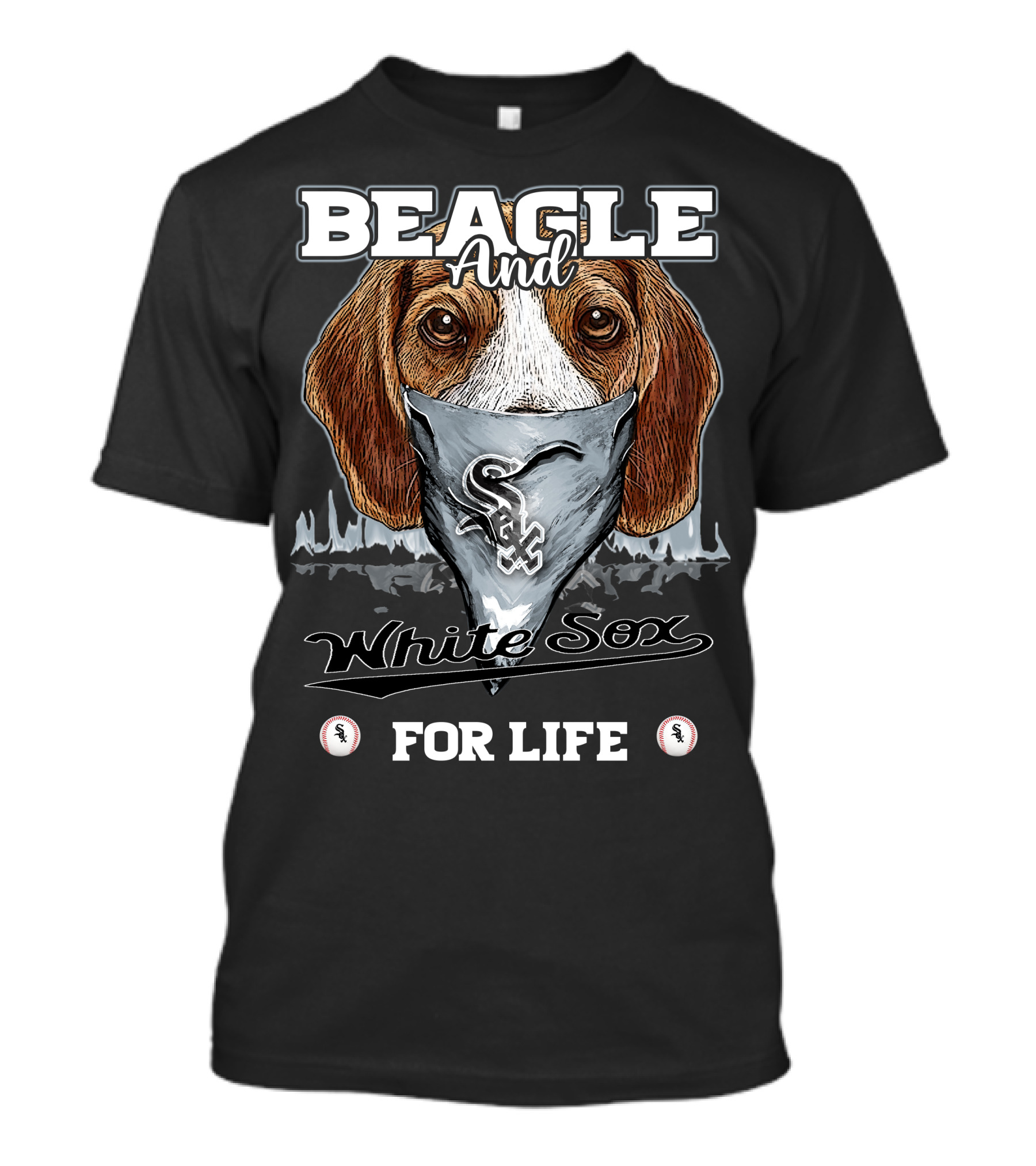 Beagle And White Sox For Life T-Shirt
