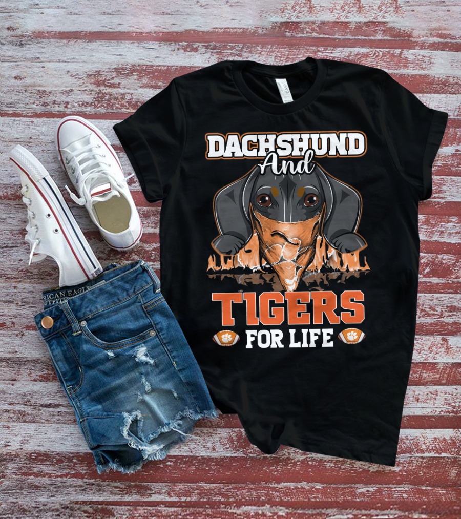 Dachshund And Tigers For Life T-Shirt