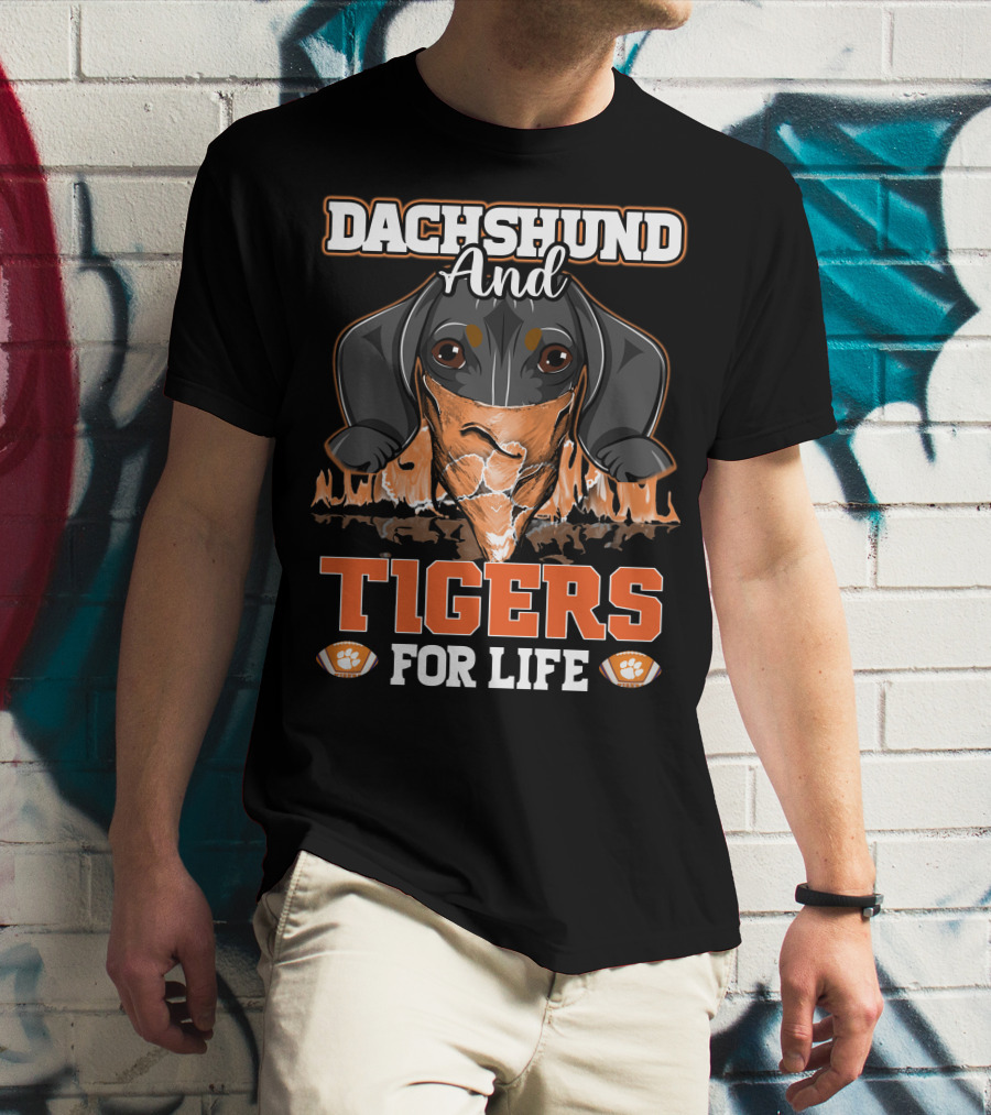 Dachshund And Tigers For Life T-Shirt