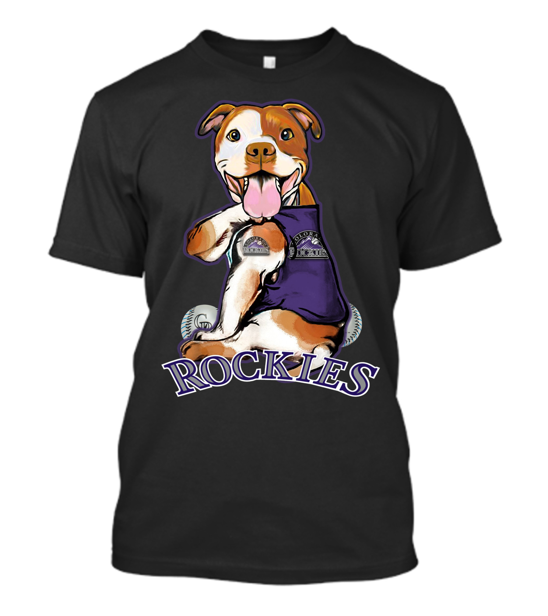 Rockies Pittbull Colorado Baseball T-Shirt