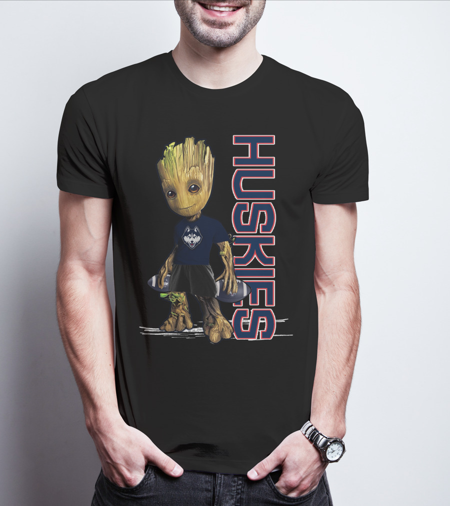 Groot Huskies UConn Football Fan T-Shirt