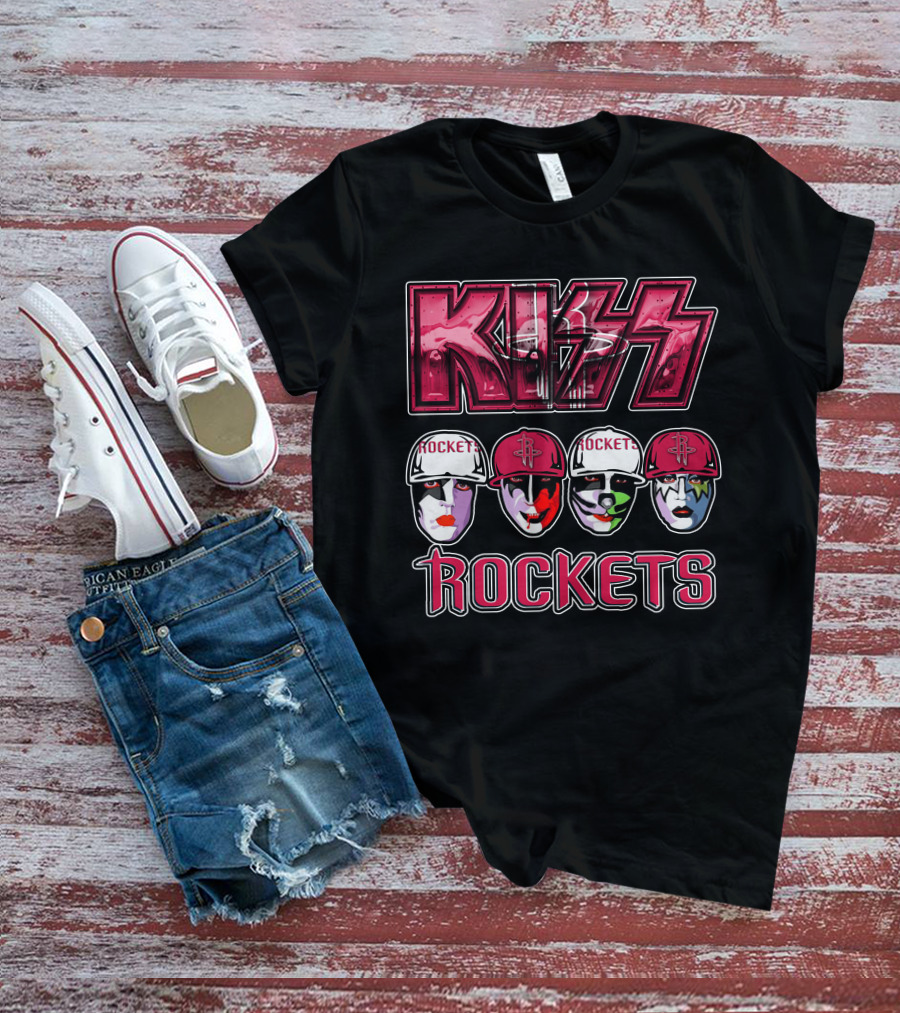 KISS Houston Rockets Faces T-Shirt