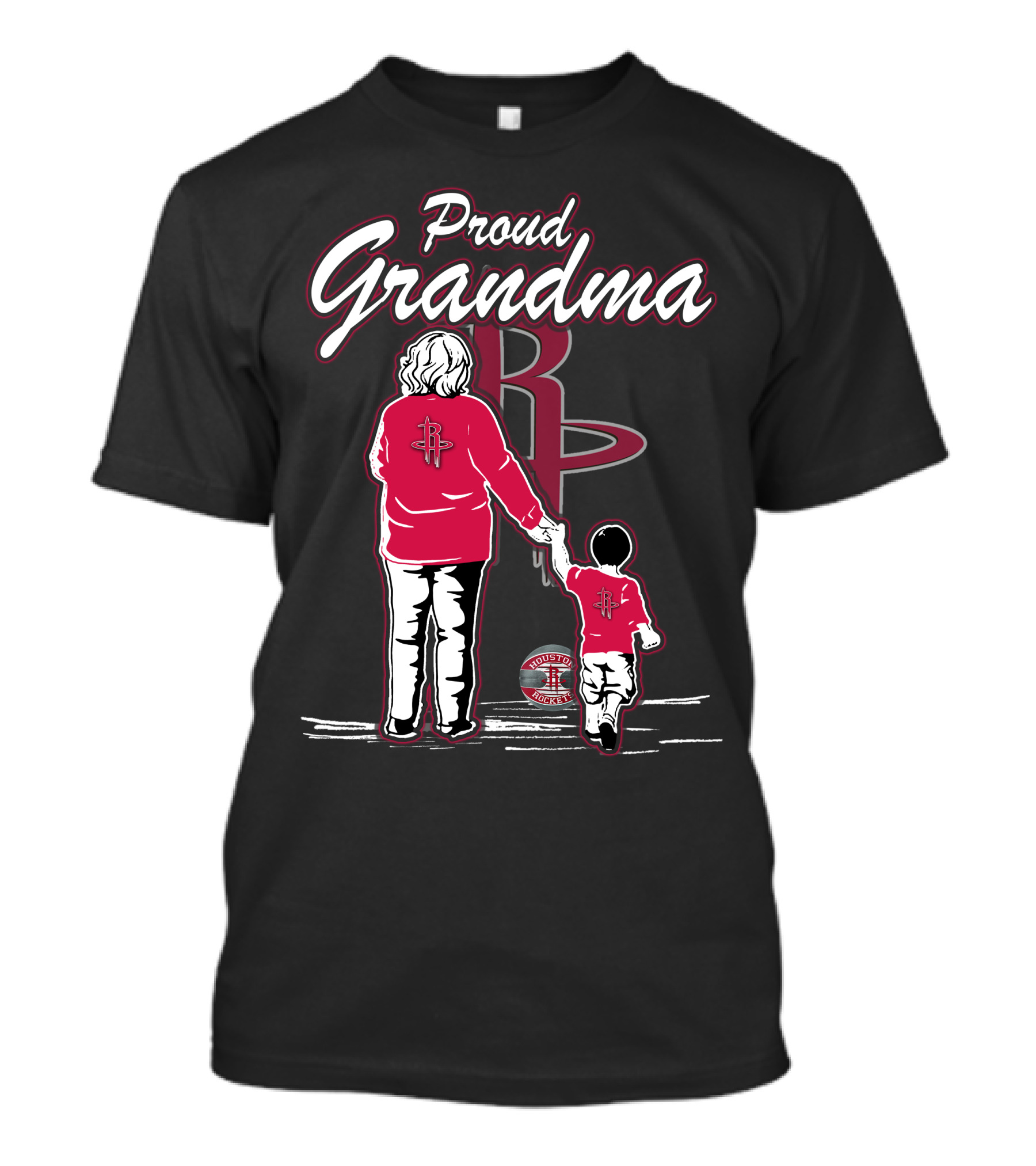 Proud Grandma Houston Rockets Family Fan T-Shirt