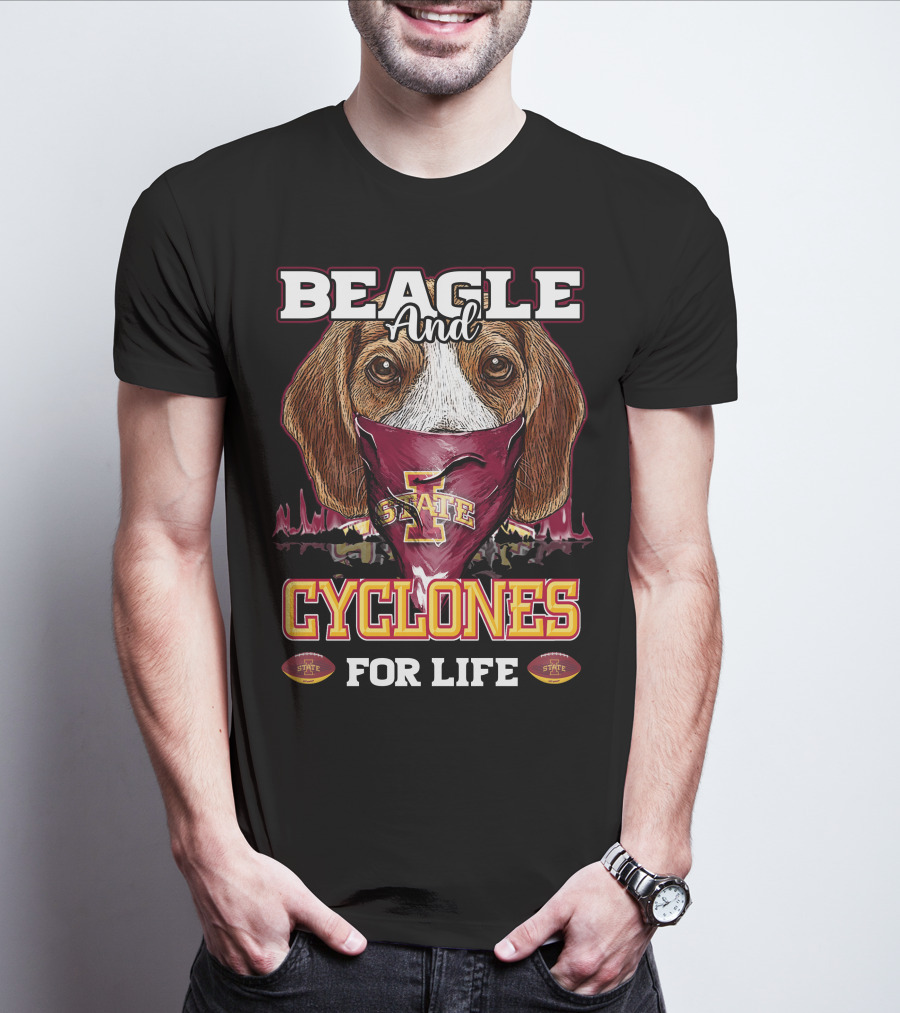Beagle And Iowa State Cyclones For Life T-Shirt