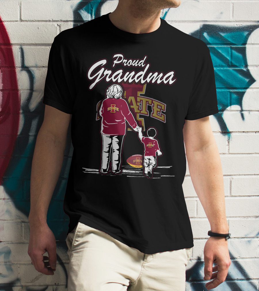 Proud Grandma Iowa State Cyclones Football Family T-Shirt