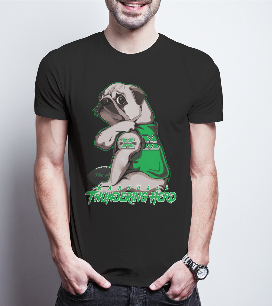 Marshall Thundering Herd Pug Mascot The Herd T-Shirt