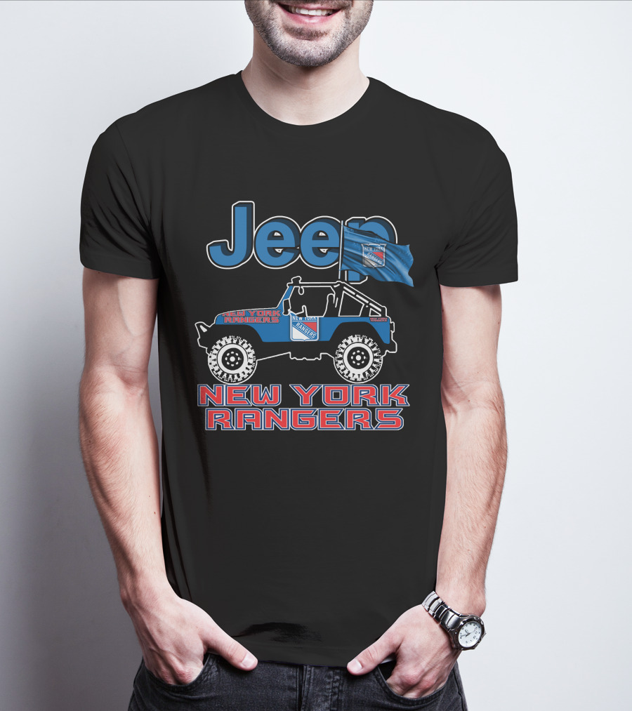 Jeep New York Rangers Off-Road Adventure Fan Gear T-Shirt