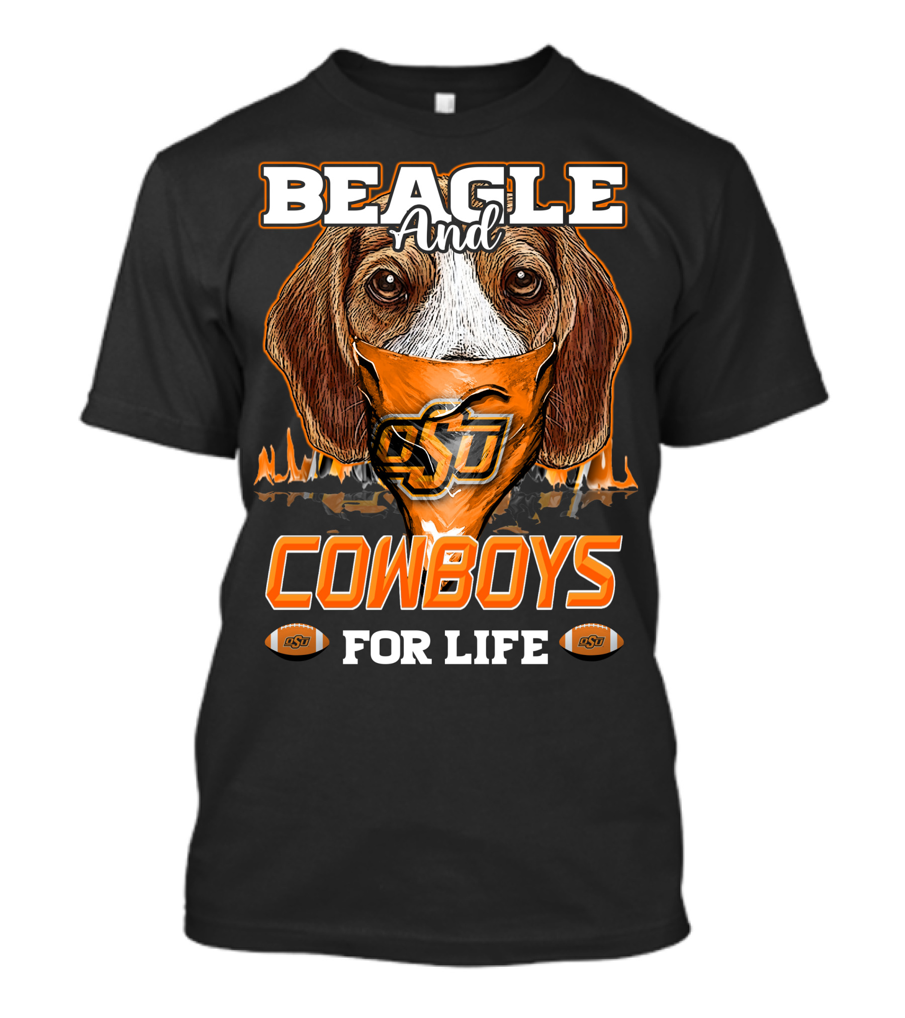 Beagle And Cowboys OSU For Life T-Shirt