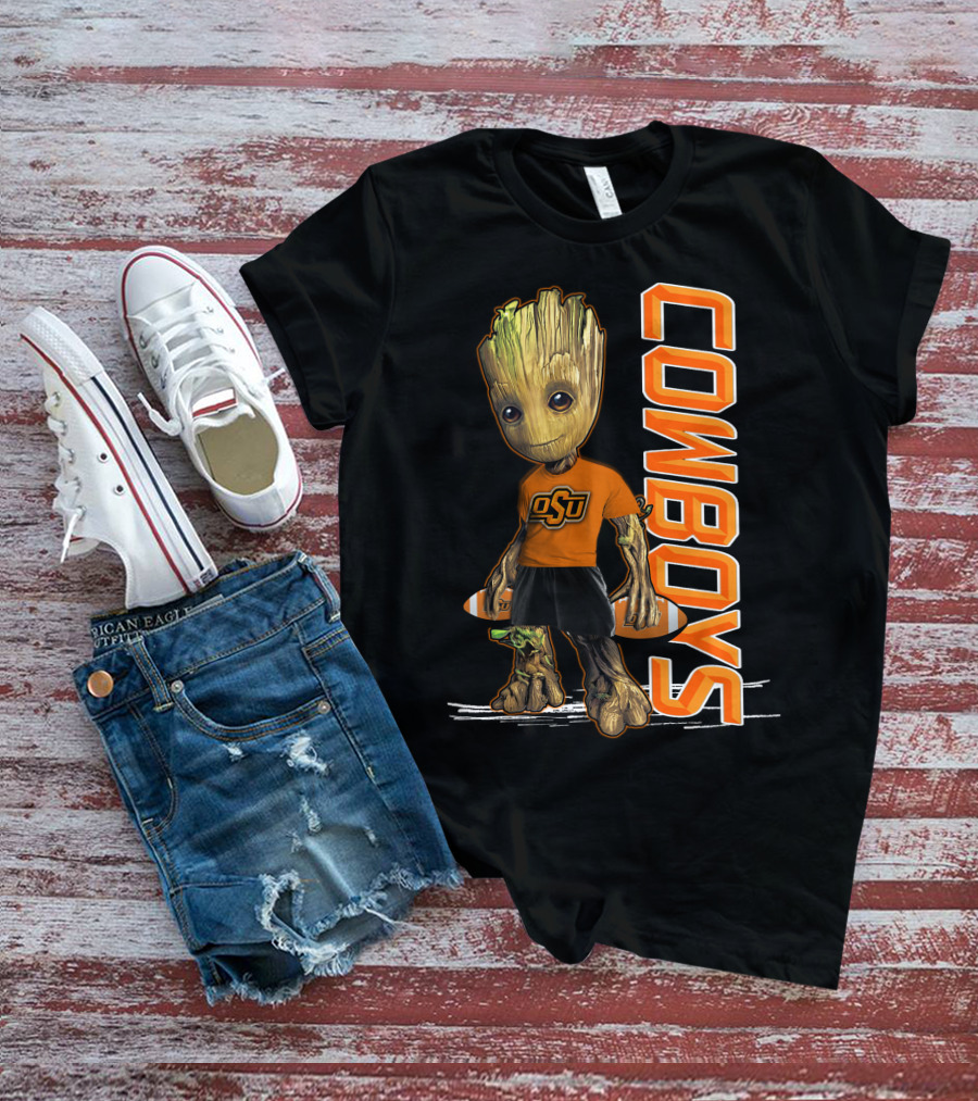 Groot OSU Cowboys Football Fan T-Shirt