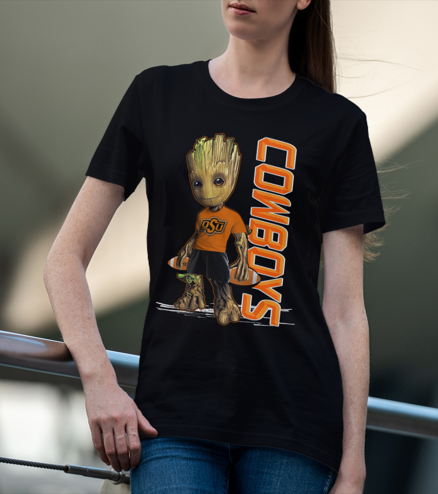 Groot OSU Cowboys Football Fan T-Shirt