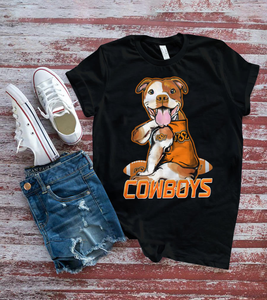Pittbull OSU Cowboys Football Team Spirit T-Shirt