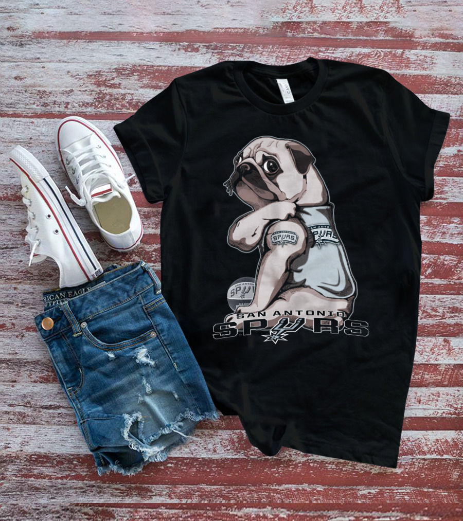 San Antonio Spurs Pug T-Shirt