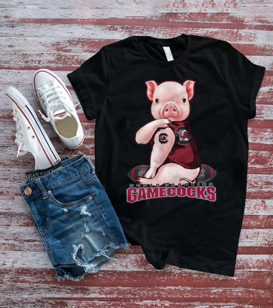 South Carolina Gamecocks Pig Football Fan T-Shirt