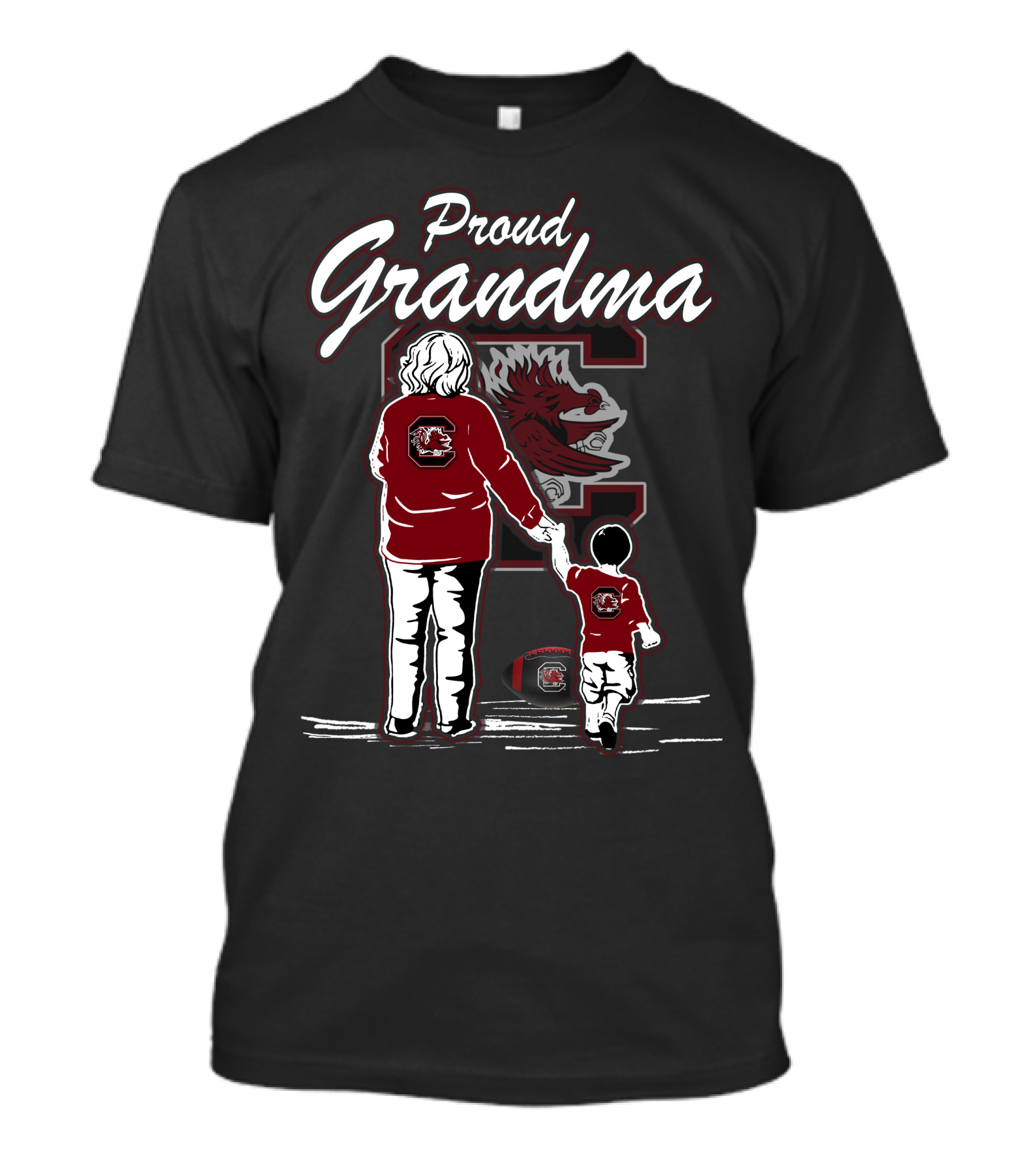 Proud Grandma South Carolina Gamecocks Football Fan Family T-Shirt