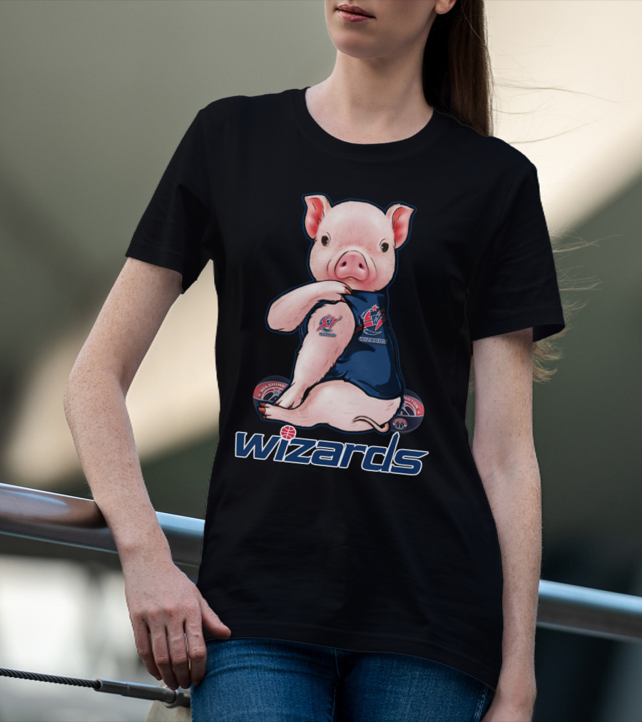 Pig Washington Wizards Wizards Basketball Team T-Shirt