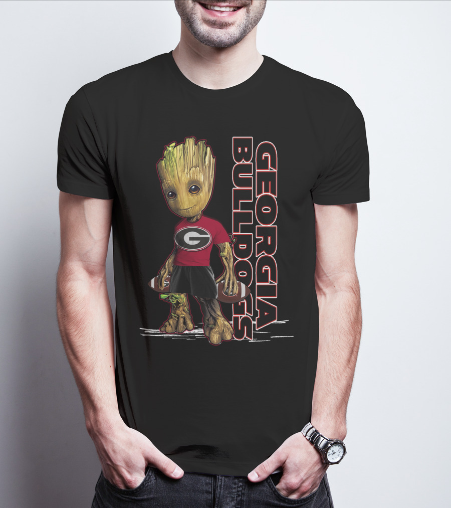 Groot Georgia Bulldogs Football Team Fan T-Shirt