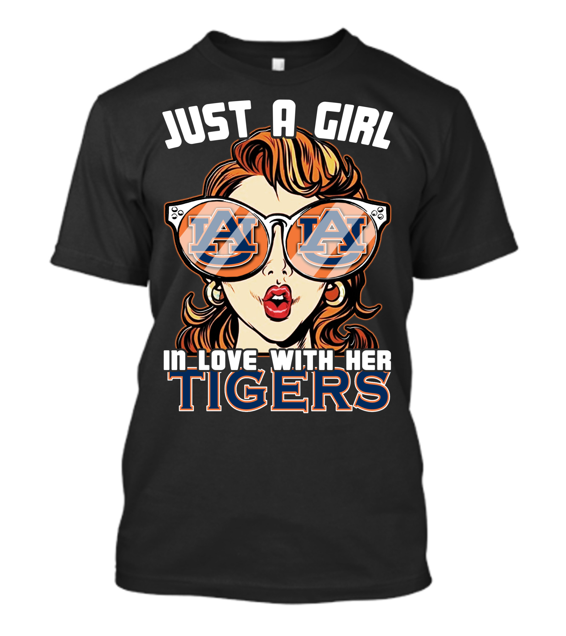 JUST A GIRL IN LOVE WITH HER AUBURN TIGERS T-Shirt