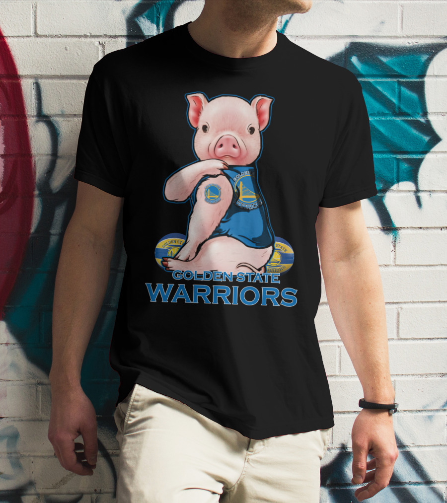 Golden State Warriors Pig Basketball Team Fan T-Shirt