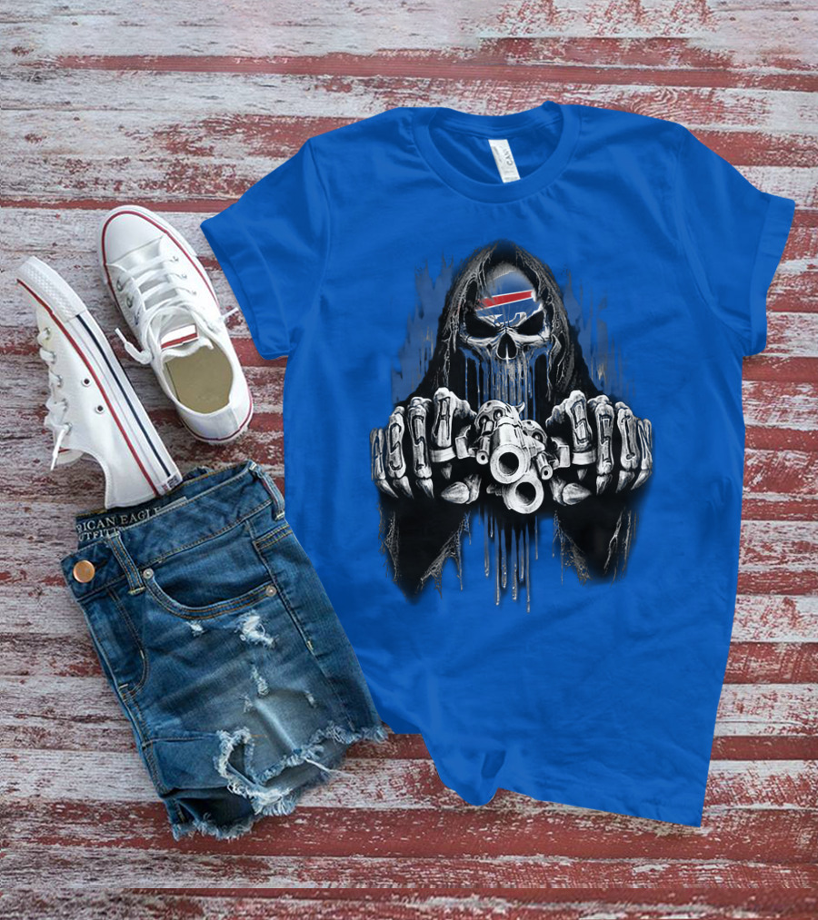 Buffalo Bills Mafia Grim Reaper Gunslinger T-Shirt