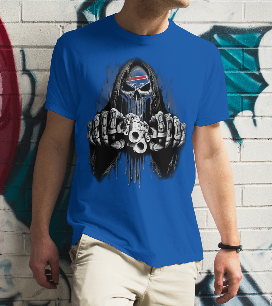Buffalo Bills Mafia Grim Reaper Gunslinger T-Shirt