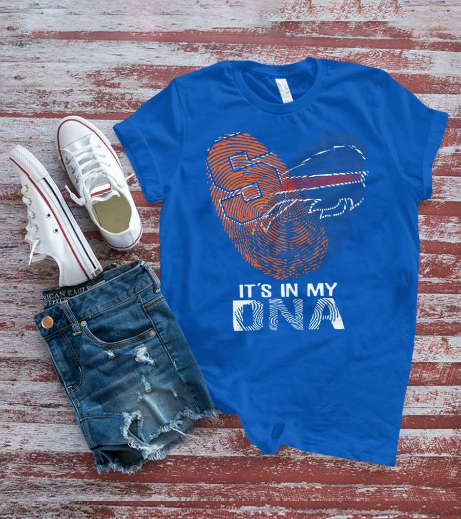 Buffalo Bills It's In My Dna Fingerprint Heart T-Shirt