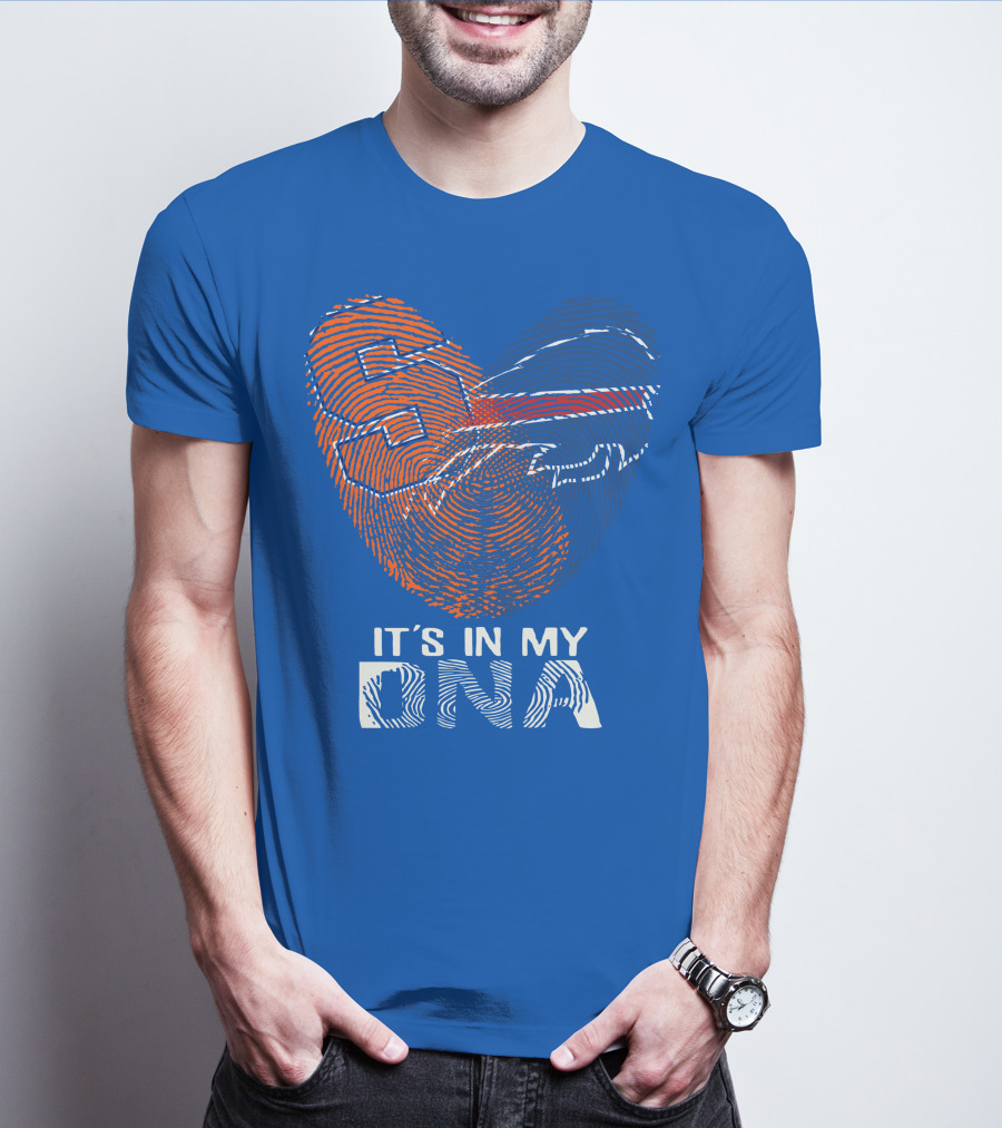 Buffalo Bills It's In My Dna Fingerprint Heart T-Shirt