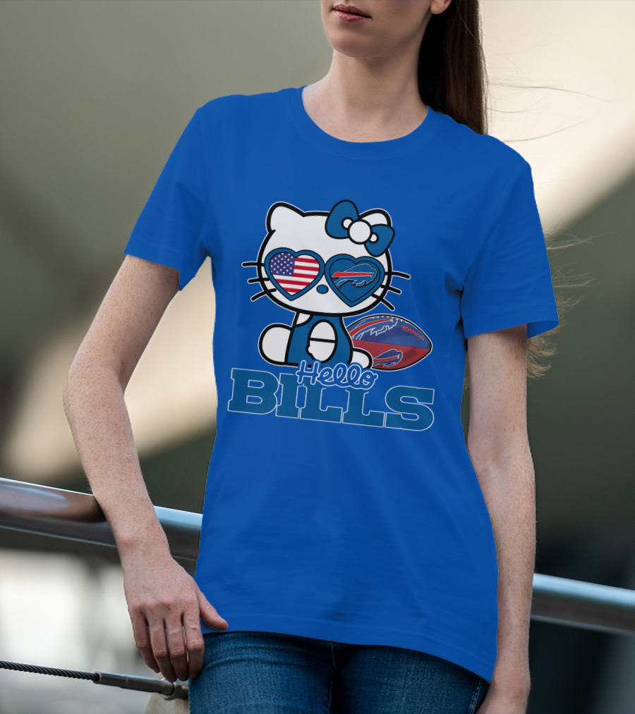 Hello Bills Buffalo American Football Kitty T-Shirt