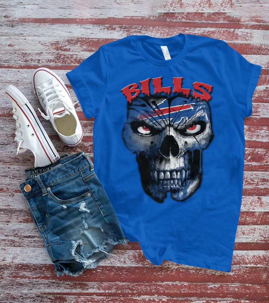 Buffalo Bills Skull Logo T-Shirt