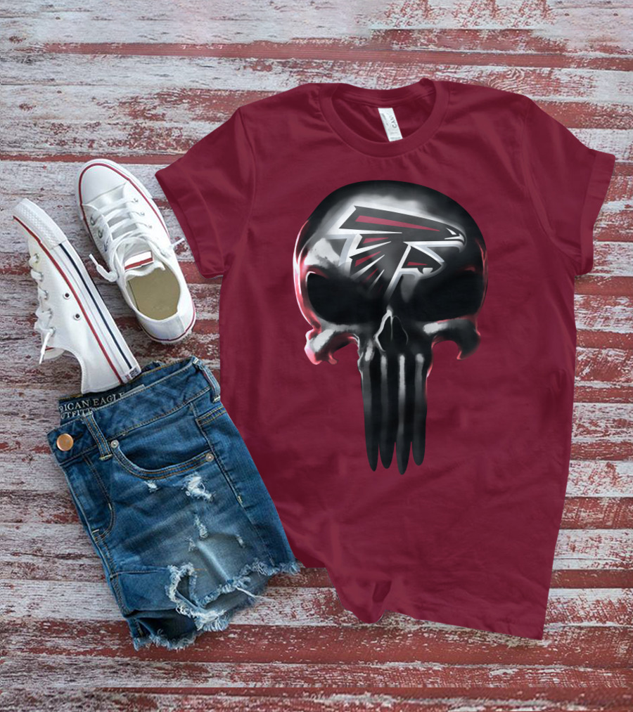 Atlanta Falcons Skull Logo T-Shirt