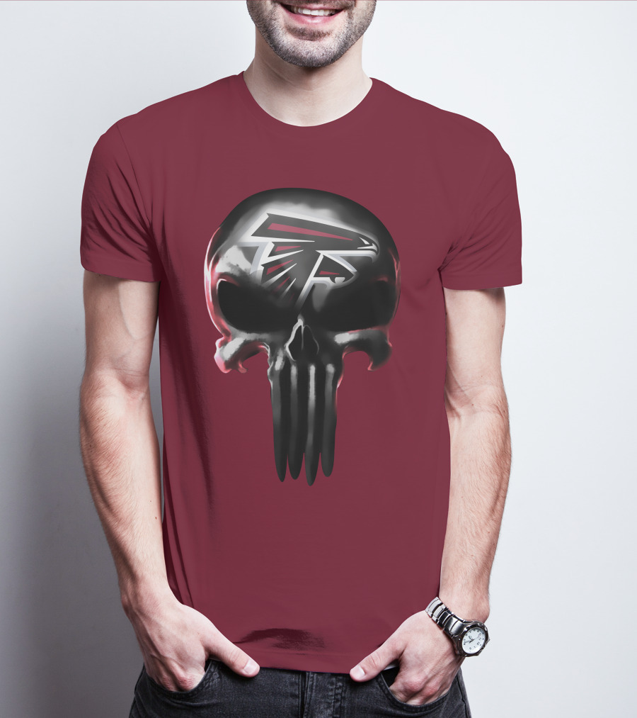 Atlanta Falcons Skull Logo T-Shirt
