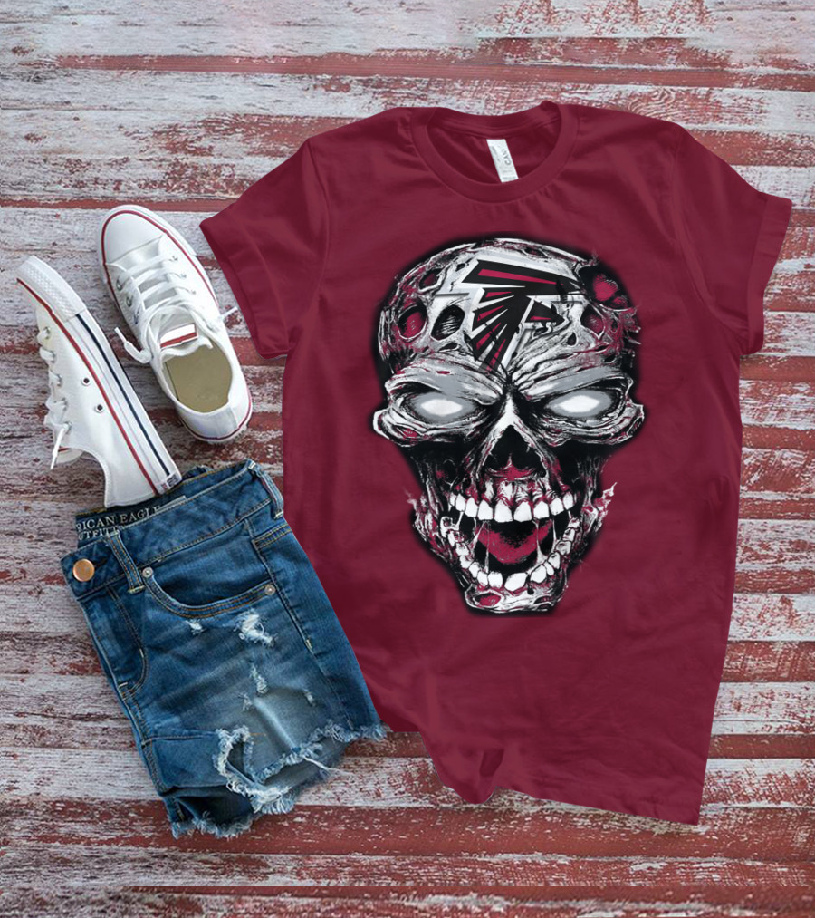 Atlanta Falcons Skull T-Shirt
