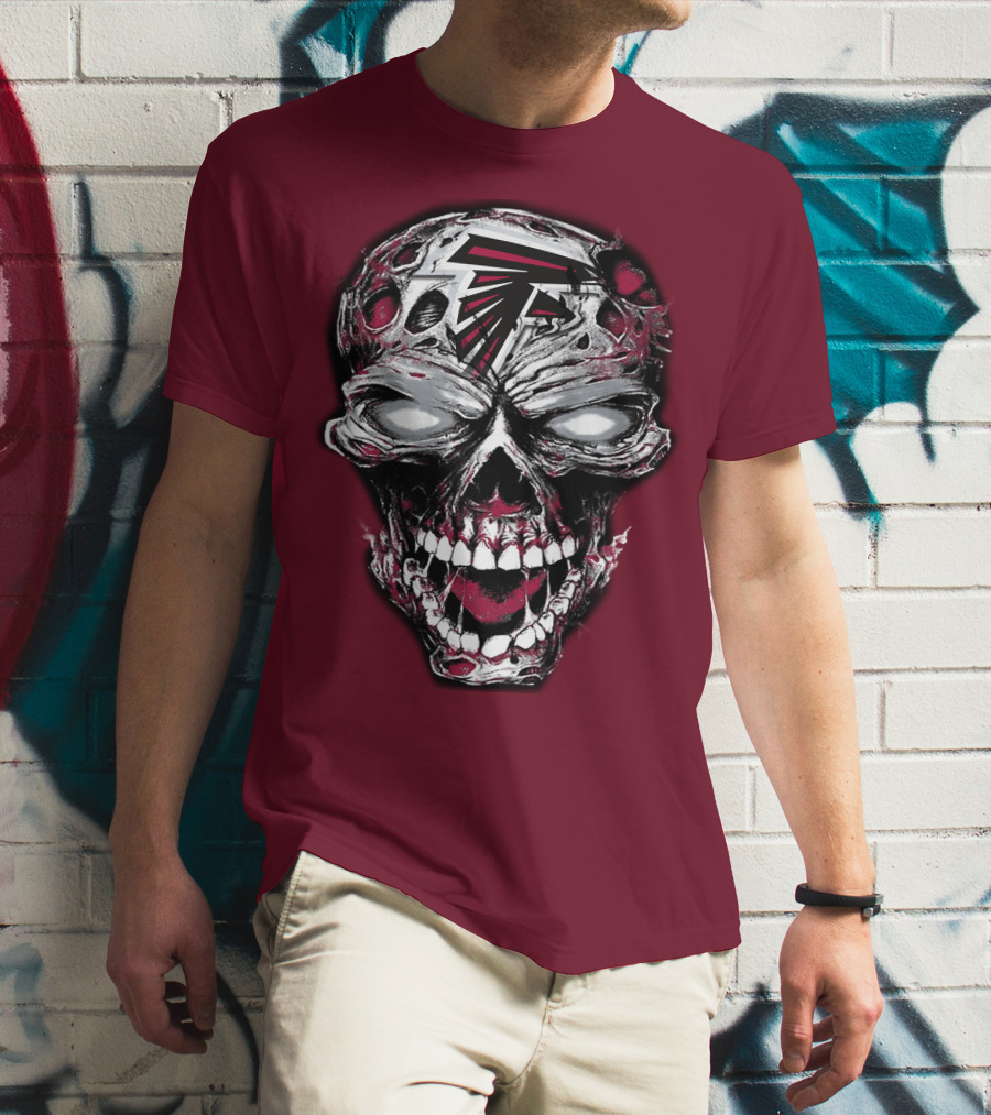Atlanta Falcons Skull T-Shirt
