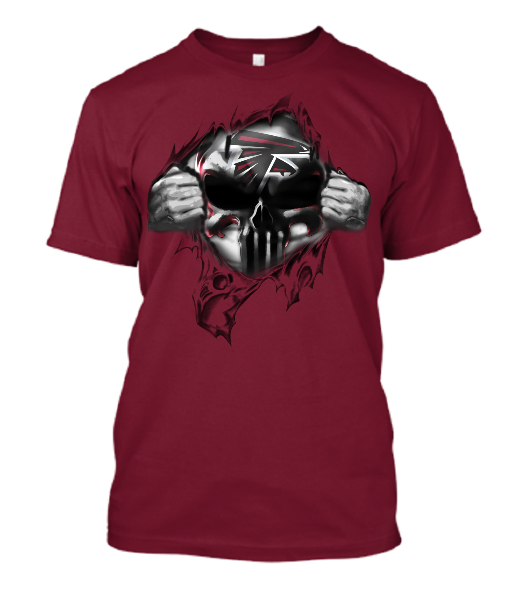 Atlanta Falcons 61 Skull Logo Football Fan T-Shirt