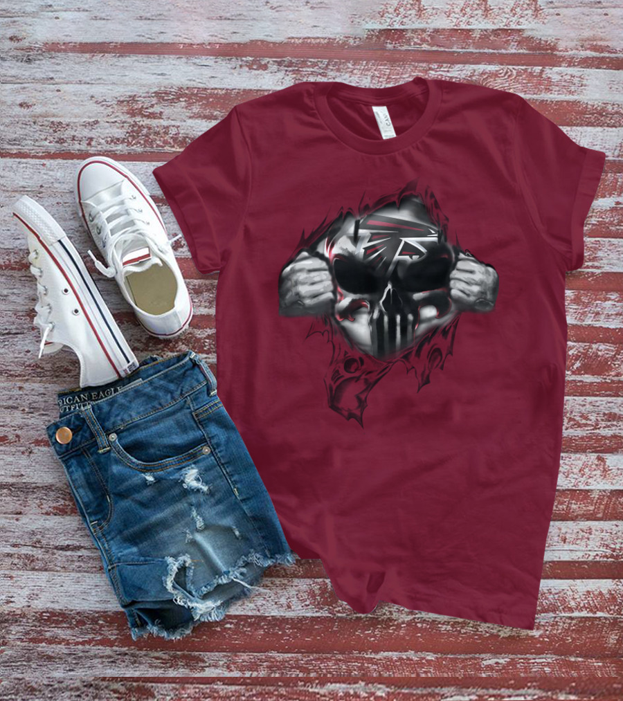 Atlanta Falcons 61 Skull Logo Football Fan T-Shirt