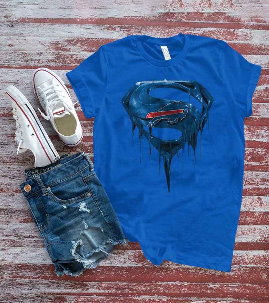 Superman Buffalo Bills Logo Fusion T-Shirt