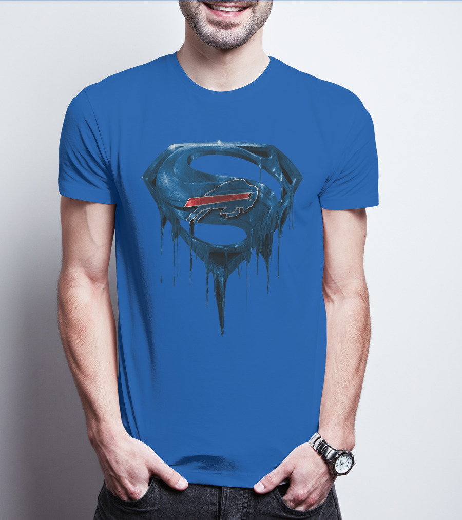 Superman Buffalo Bills Logo Fusion T-Shirt