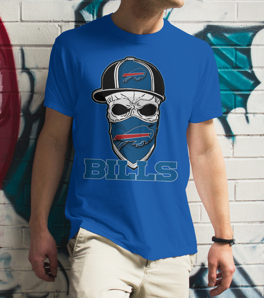 Skull Hat Bills Buffalo T-Shirt