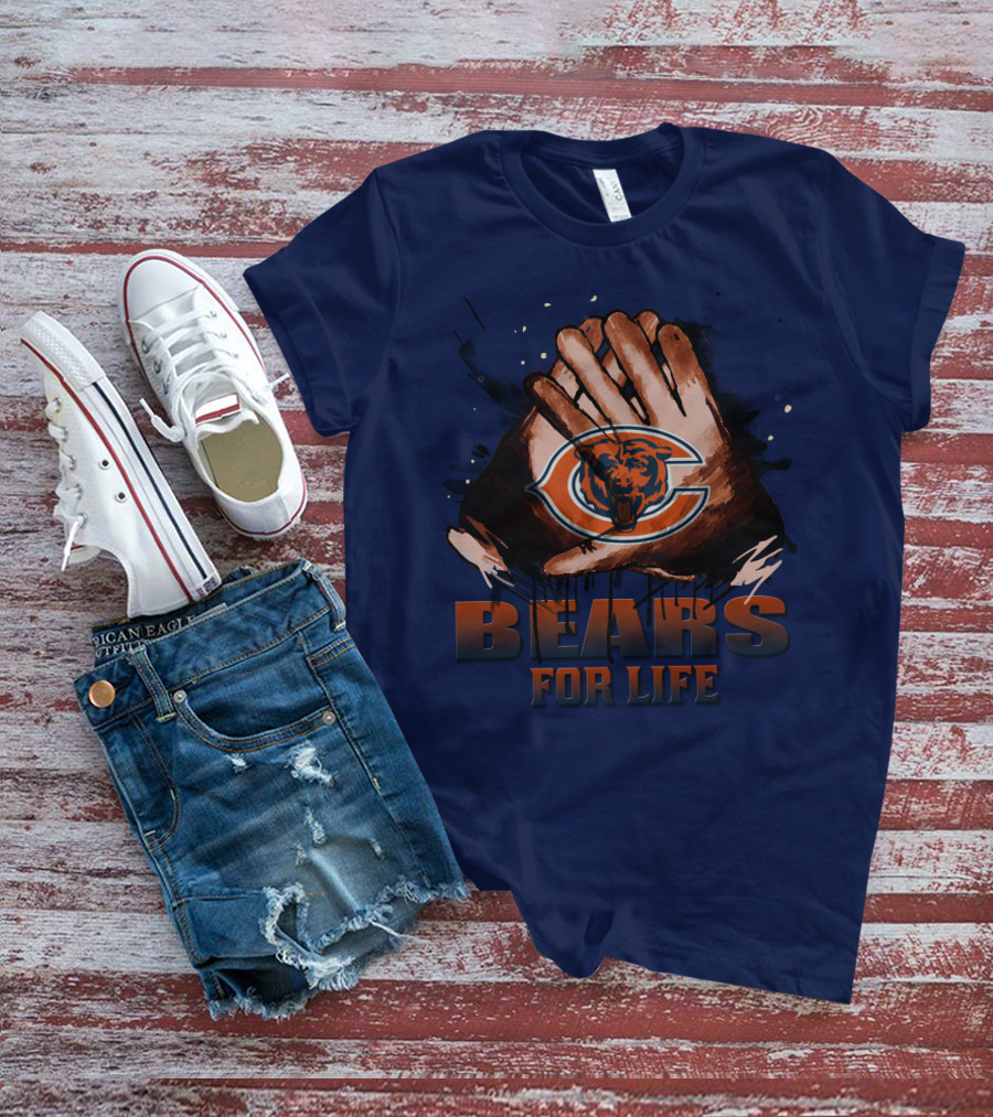Chicago Bears For Life Logo T-Shirt