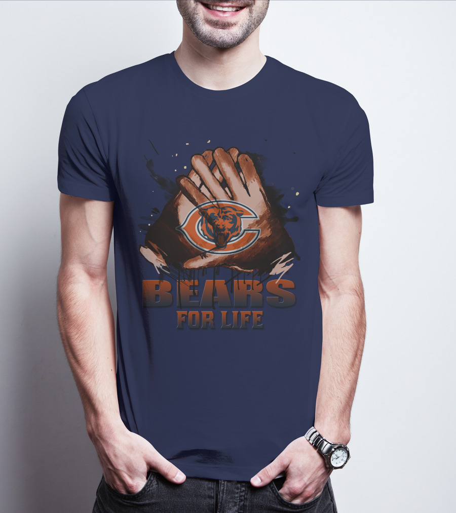 Chicago Bears For Life Logo T-Shirt