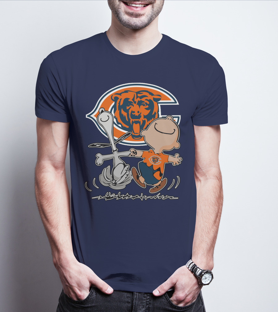 Chicago Bears Peanuts Character Celebration T-Shirt