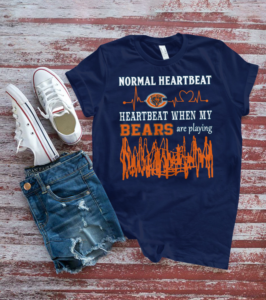 Normal Heartbeat Heartbeat When My Bears Are Playing T-Shirt