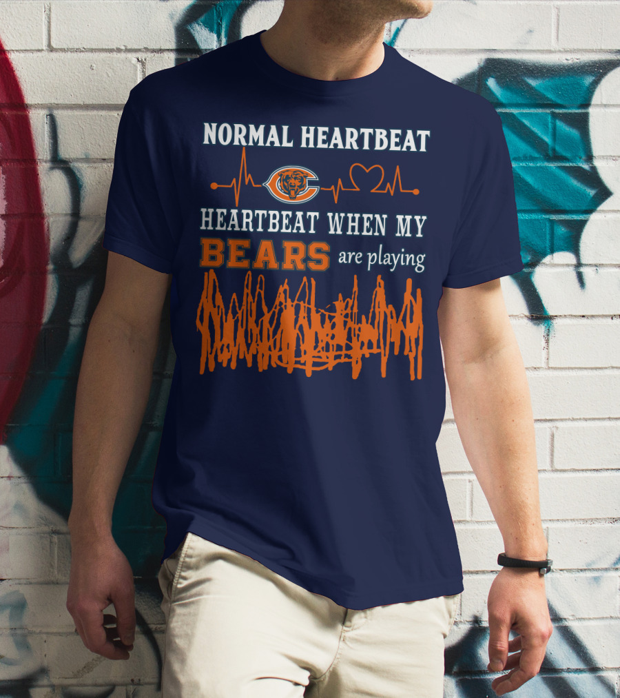 Normal Heartbeat Heartbeat When My Bears Are Playing T-Shirt