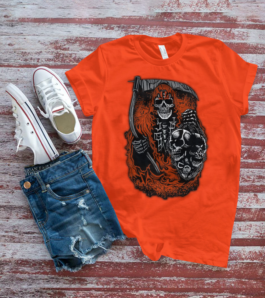 Cincinnati Bengals Reaper Skull T-Shirt