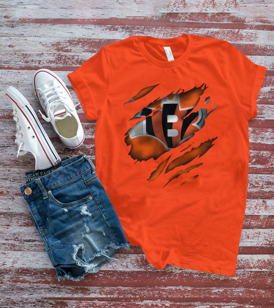 Cincinnati Bengals Tiger Stripes T-Shirt