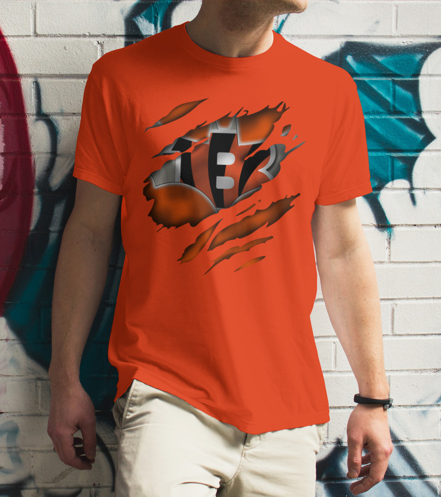 Cincinnati Bengals Tiger Stripes T-Shirt