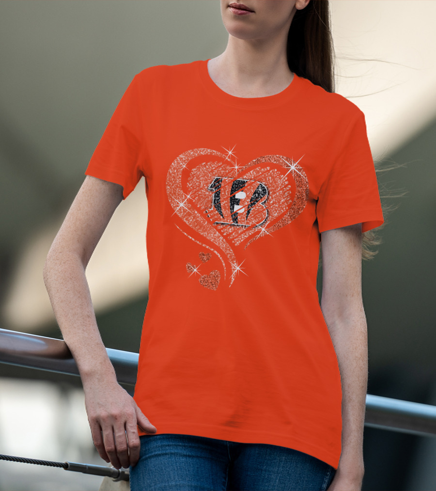 Heart Diamond Bengals Love T-Shirt