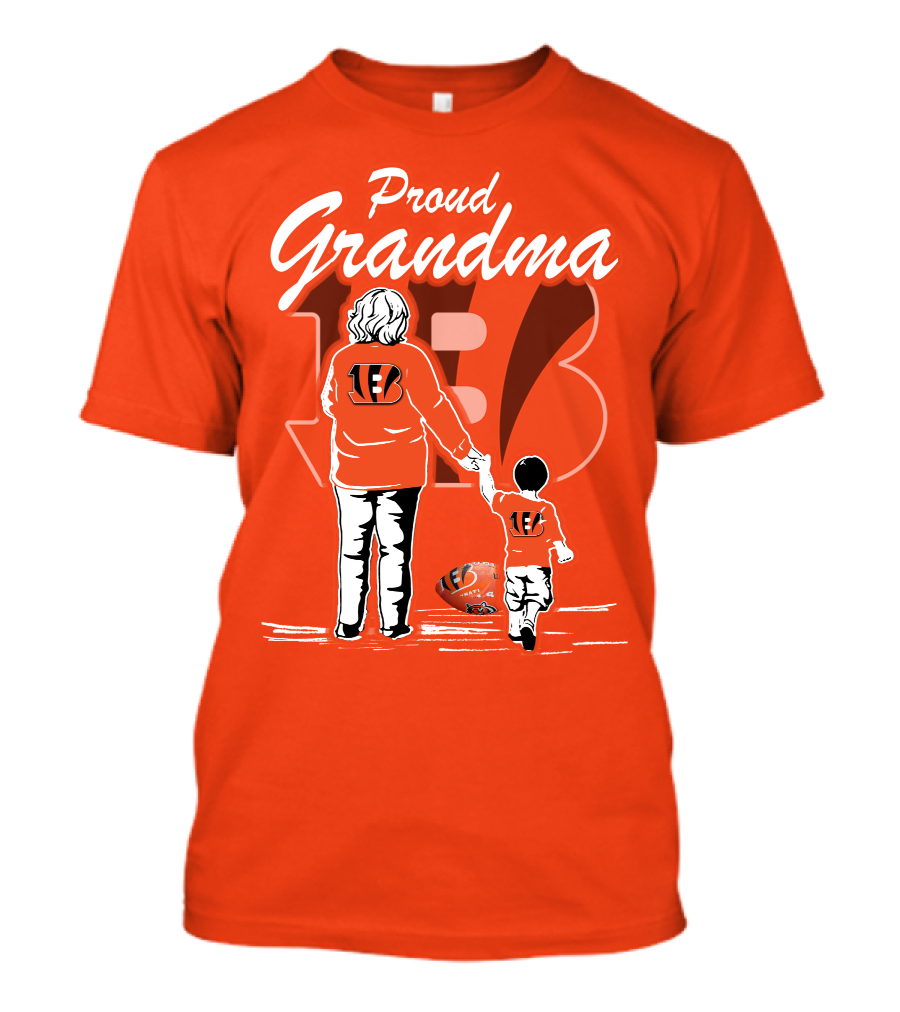 Proud Grandma Cincinnati Bengals Family Spirit Football Fan T-Shirt
