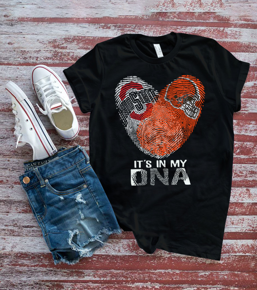 It's In My Dna Cleveland Browns Ohio State Buckeyes T-Shirt
