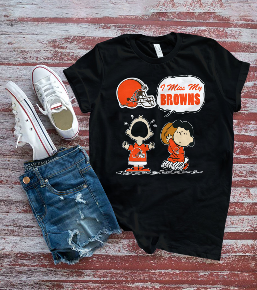 I Miss My Cleveland Browns 67 Football Fan Nostalgia T-Shirt